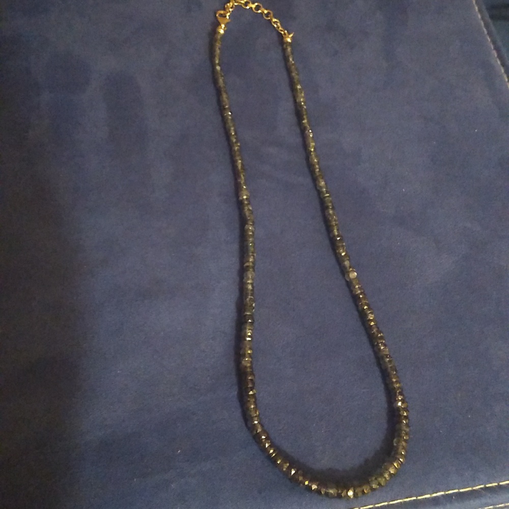 Indigo kyanite beaded necklace